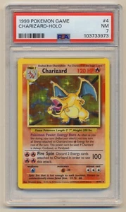 PSA 7 Pokemon Set Base Unlimited Holo Raro Charizard 4/102 quasi nuovo!! - Foto 1 di 2