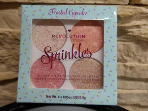 Revolution, Sprinkles Blush Hilight Palette, Lid, Wangen, Glitzer Wowww, Frosted - Bild 1 von 1
