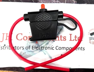 BLACK Inline Automotive Fuseholder 20A WITH LED (092041 ) - Picture 1 of 1