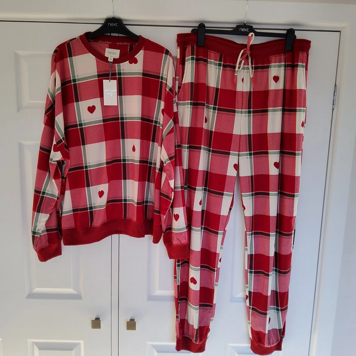 Zeyo Women's Cotton Printed Night Suit Set - Comfy Shirt & Pyjama Pajama Set For Sleepwear & Loungewear (Red, X-Large) - View #10