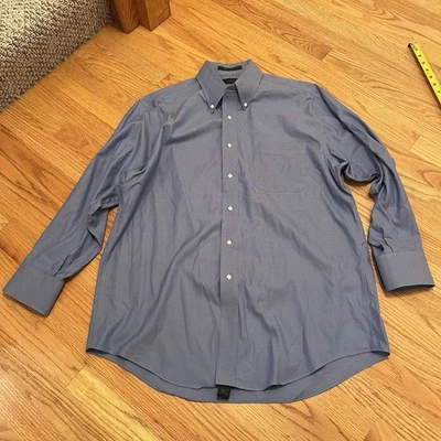 Camisa Oxford Marshall Fields Hombres No Hierro/Resistente a Manchas 2 Capas Punta 16.5 32 Foto 1 de 4