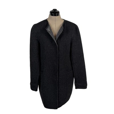 Katherine Kelly Alpaca Wool Coat Medium Dark Grey Classic Quiet Luxury Old Money - Image 1 of 4