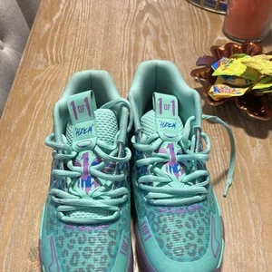 PUMA LaMelo Ball MB.04 Heem Alien Skin Aqua Purple Men's Shoes Size 9 - Picture 1 of 10