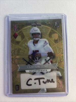 2023 Wildcard Stacked Deck Clayton Tune King of Diamonds 1/1 Rookie Autograph - Image 1 of 2