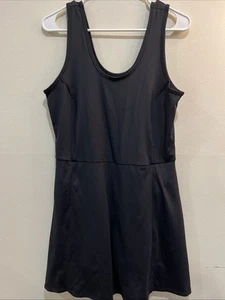 Xersion Women's Athletic Tennis Dress with Shorts Size LARGE Black - Picture 1 of 6