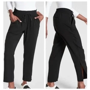 Athleta Metropolis Straight Leg Pant In Black Size 8 - Picture 1 of 10