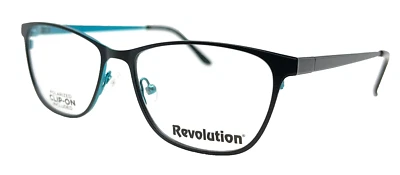REVOLUTION - YUMA BLK 51/15/135 - BLACK - NEW EYEGLASSES & POLAR SUNGLASS CLIP - Image 1 of 4