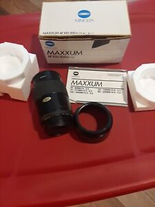 Minolta Maxxum AF 100-300mm 4.5(32)-5.6 Zoom Lens . Original Box And Instruction