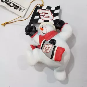 Sehr guter Zustand ASCAR DALE EARNHARDT #3 SCHNEEMANN WEIHNACHTSORNAMENT 2004 SELTEN! - Bild 1 von 6
