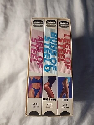 VTG 1991 Buns Of Steel: Ultimate Fitness Collection VHS 3 Tape Set Tamilee Webb  - Image 1 of 4