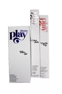 3x New Glossier Play Makeup Lip gloss Eyeliner Sharpener Genuine Bundle Beauty - Picture 1 of 7