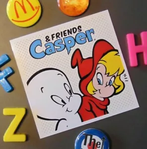 CASPER Ghost Cartoon COMIC CON Fridge Magnet Set Wendy Good Witch New Home Gift - Picture 1 of 8
