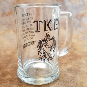Tau Kappa Epsilon Theta-Iota Northern Michigan Glas Stein Becher Wappen TKE TEKE - Bild 1 von 5