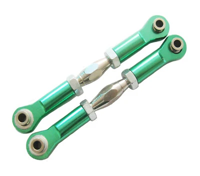 1:10 RC Car Adjustable Servo Linkage Steering Tie Rod M4 Thread 3mm Hole 69-80mm - Image 1 of 4