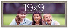19x9 Frame Grey Real Wood Picture Frame Width 1 inches | Interior Frame Depth 0.