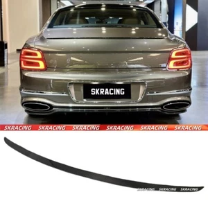 For Bentley Flying Spur 2020-2024 Real Carbon Fiber Rear Trunk Lip Spoiler Wing - Picture 1 of 7