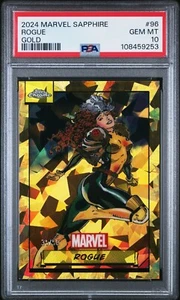 2024 Topps Chrome Marvel Sapphire Edition #96 Rogue Gold /50 PSA 10 Gem Pop 5 - Bild 1 von 2