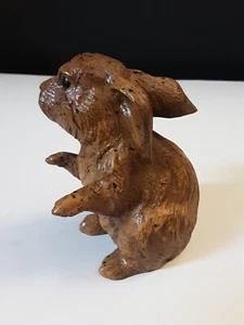 Vintage geschnitztes Holz Hase Glasaugen Buchsbaum? - Bild 1 von 9