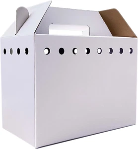 Cardboard Pet Carriers for Small Animals, Hamsters, Gerbils, Birds, Reptiles, Di - Picture 1 of 12