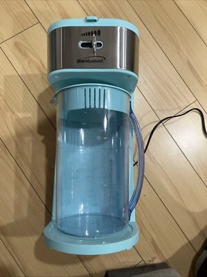 Brentwood 64 oz Iced Tea & Coffee Brewer Maker Blue w/ Reusable Filter Basket - Image 1 of 3