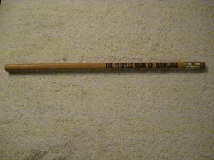 Unbenutzter Bleistift The People's Bank of Maryland Denton MD nie gespitzt Caroline - Bild 1 von 4