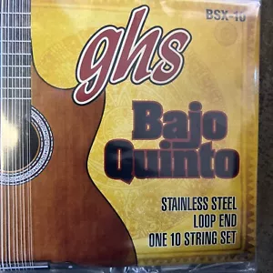 GHS BSX10 Stainless Steel Bajo Quinto 10 String Set UPC 0737681008574 - Picture 1 of 2