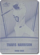 TRAVIS HARRISON 2011 Leaf Draft Rookie Card Press Plate RC TWINS 1/1