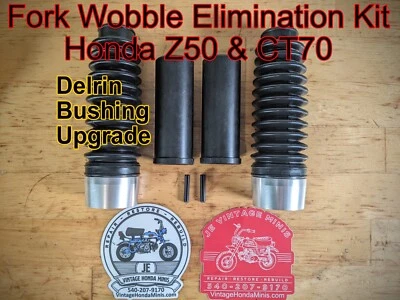 Front Fork - Delrin Bushing & Boot Upgrade Kit - Honda Z50 CT70 CT70H Mini Trail - Image 1 of 4