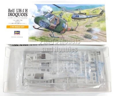 UH-1 UH-1H Iraquois - Huey Helicopter 1/72 Scale Plastic Model Kit - Hasegawa - Image 1 of 4