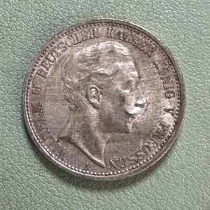 1906 A 2 Marks Prussia 2 KM 522 Wilhelm II Higher Grade Great Luster - Picture 1 of 4