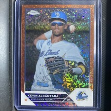 2023 Topps Pro Debut Chrome Kevin Alcantara Orange Mini Diamond Refractor #19/25
