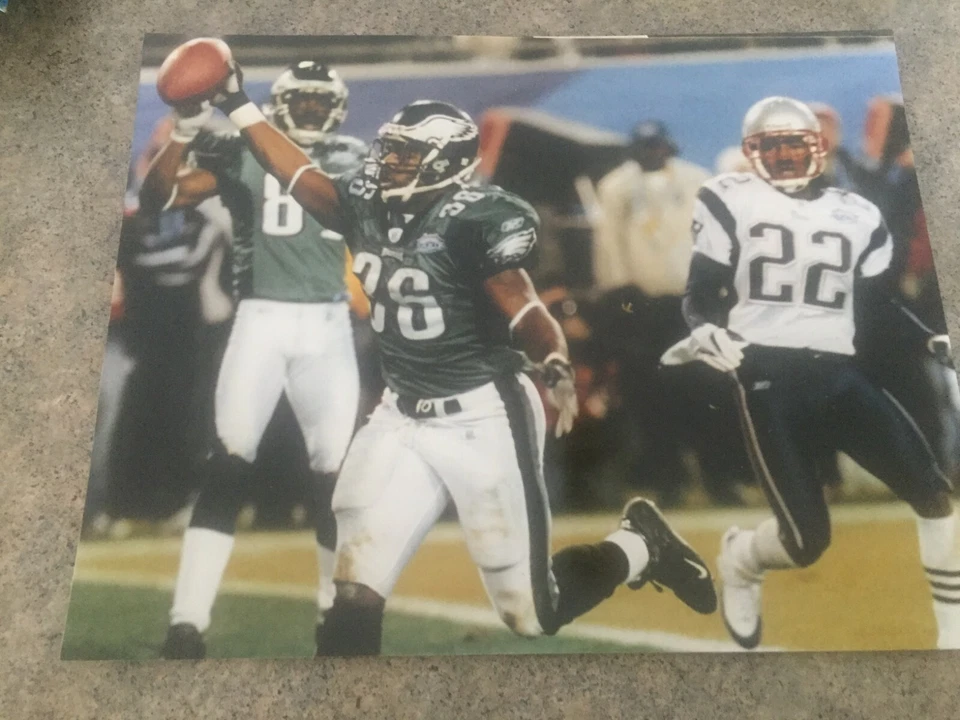  Brian Westbrook Philadelphia Eagles NFC CAMPEÓN 11X14 SUPER BOWL XXXIX TD #3 Foto 1 de 1