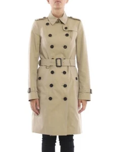 Women Burberry Trench The Sandringham Coat Long Double Breasted Honey US14 - Picture 1 of 12