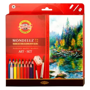 KOH-I-NOOR MONDELUZ 3714 Color Pencil Set Aquarell 72 Watercolor - Picture 1 of 19