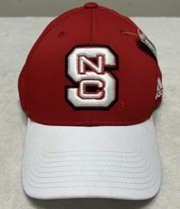 NC State Wolfpack Hat Small Medium Hat Adidas Red Hat Climalite NC State Hat Cap - Picture 1 of 9