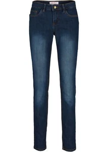 Skinny Jeans Mid Waist Stretch petite Gr. 38 Dunkelblau Used Damenhose Pants Neu - Bild 1 von 1