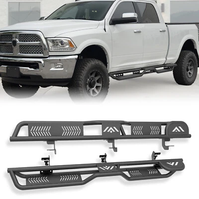 Running Boards 2- Raised Step Side For 2010-2024 Dodge Ram 3500 & 2500 Crew Cab Foto 1 de 4