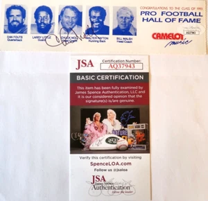 CHUCK NOLL PITTSBURGH STEELERS HEAD COACH HAND SIGNED 1993 HOF GAME TICKET JSA - Picture 1 of 5
