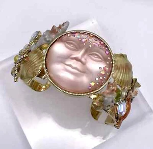 Kirks Folly Sweet Summer Shells Cuff Bracelet - Goldtone/Large - Picture 1 of 6