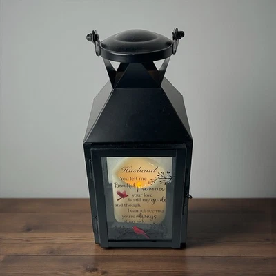Cardinal Memorial Lantern, Sympathy Gifts for Husband Loss Bereavement - Image 1 of 4