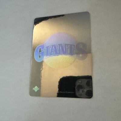 1991 Upper Deck San Fran Giants MLB Baseball Team Hologram Sticker 3.5"x2.5" - Image 1 of 2