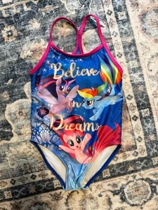 Super Cute My Little Pony Girls Bathing Suit - One Piece Size 4T, SPF 50+ NWT - Picture 1 of 4