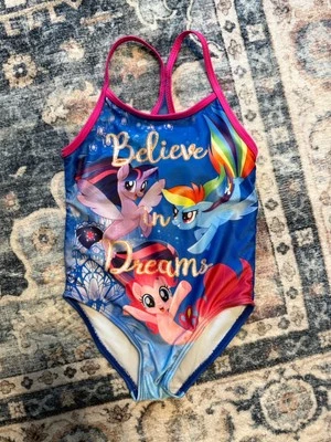 Súper Lindo Traje de Baño My Little Pony Niñas - Una Pieza Talla 4T, FPS 50+ NUEVO CON ETIQUETAS Foto 1 de 4