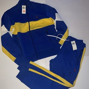 Polo Ralph Lauren Doppelstrick Trainingsjacke & Hose Set Herren Gr. S $ 286 Neu - Bild 1 von 6