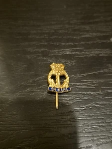 Antique RNA Royal Navy Association Anchor Crown Military Service Pin Badge - Picture 1 of 3