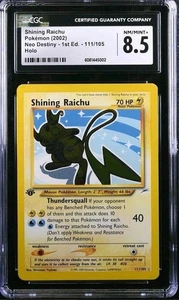 Pokemon Neo Destiny Shining Raichu 1st Edition 111/105 Holo Rare CGC 8.5 - Picture 1 of 3