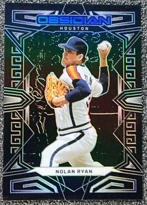 Nolan Ryan 2023 Panini Chronicles Obsidian #12 Silver Electric Etch - Astros - Picture 1 of 2