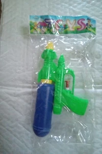Kinder Tragbare Wasserpistole Spielzeug Sommer Outdoor Strand Pool Garten Kampf Spiel Handbuch Wassergu - Bild 1 von 4