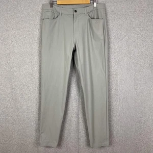 Pantalones Lululemon Para Hombres 34 (Se Ajusta a 36x31.5) ABC Calce Clásico 5 Bolsillos Pantalón Warpstreme - Imagen 1 de 9