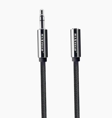 MAXTECH Cavo audio jack 3.5mm – maschio/femmina, prolunga AUX 1.5m/3m/5m